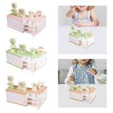 Maison de poupée Miniature, supermarché, caisse enregistreuse, meubles pour