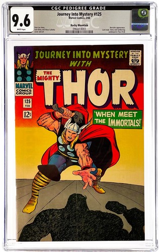 Journey Into Mystery 125 CGC 9.6 WP 1966 Marvel Comics PEDIGREE Graded White Pgs