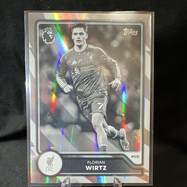 Florian Wirtz 2026/27 Topps Premier League Black & White Parallel /75 Liverpool