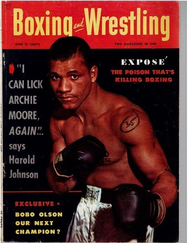 ヴィンテージ ボクシング&レスリング 雑誌 1953年 5 個セット | マルシアーノ・ラ・スターザ・ムーア - 画像6/19
