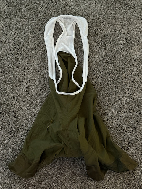 Ornot Cargo Bib Short Dark Green Womens Small