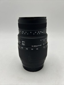Sigma DG 70-300mm 1:4-5.6 Lens For Minolta/ Sony A-mount - Good Condition