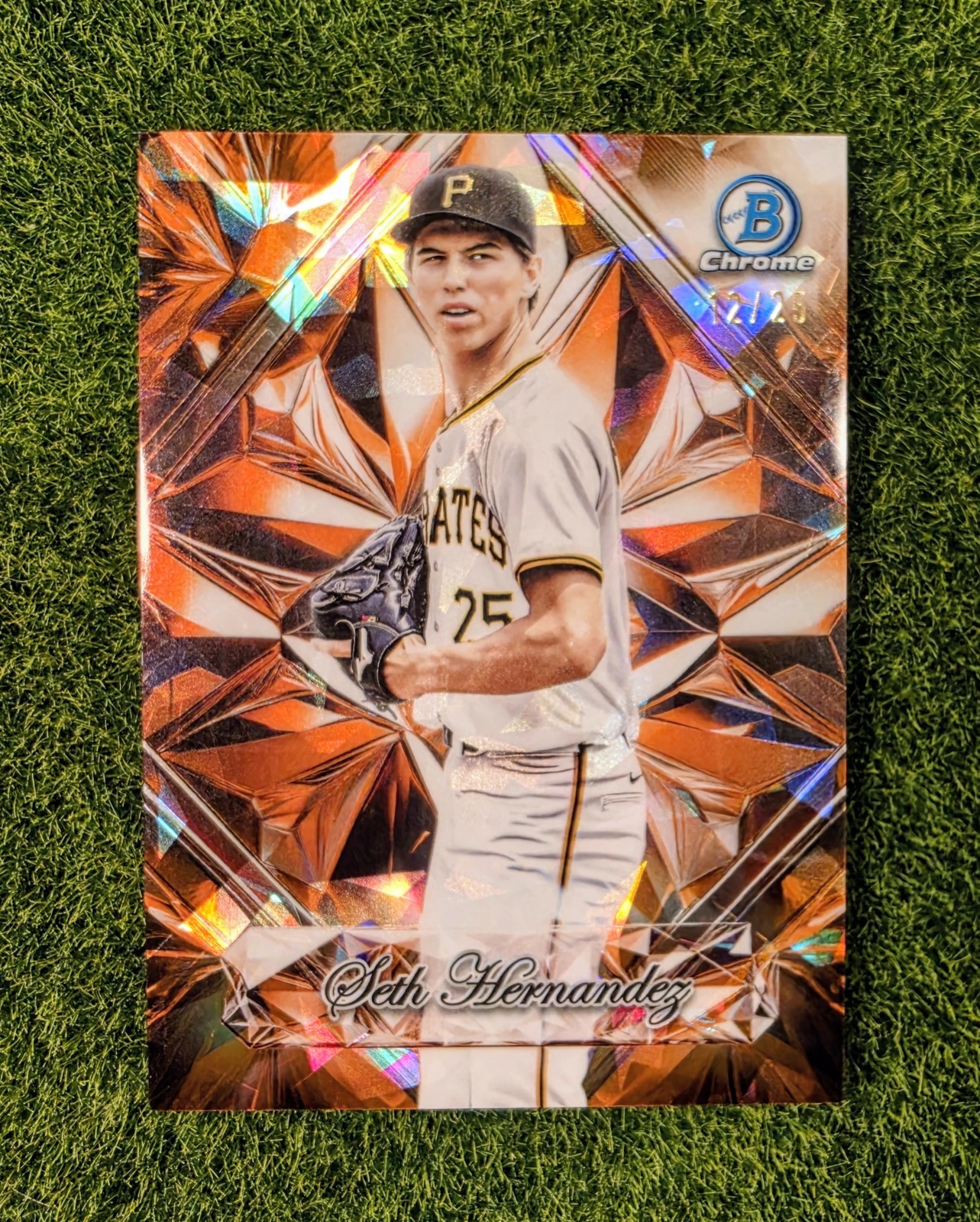 2025 Bowman Draft Sapphire Selections Seth Hernandez Orange #12/25