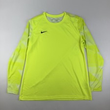 New Womens Nike Dri-FIT Park IV Goalkeeper Green Long Sleeve Jersey Shirt Size L