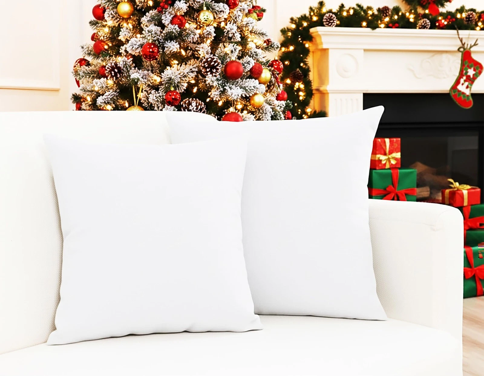 Pack of 2 Cotton Pillow Covers Decorative Throw Pillowcase Soft Solid Cushion...