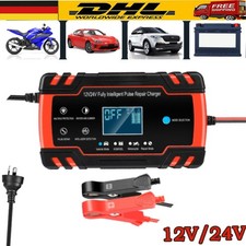 12V 24V KFZ intelligentes Batterieladegerät Auto Motorrad Akku Batterie Ladegerä