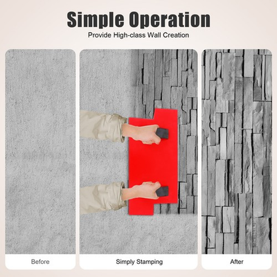 #ad Slate Seamless Texture Stamp Mat Polyurethane Concrete Stamping Cement Mold Tool $51.04