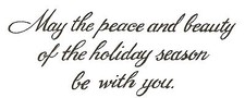 May Peace Beauty Saying Wood Mounted Rubber Stamp Northwoods Stamp D9368 New