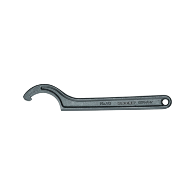 GEDORE 6336820 Hook Wrench With Pin – 40-42 Mm Size, DIN 1810 Form B, For Cross-Drilled Nuts, Made In Germany