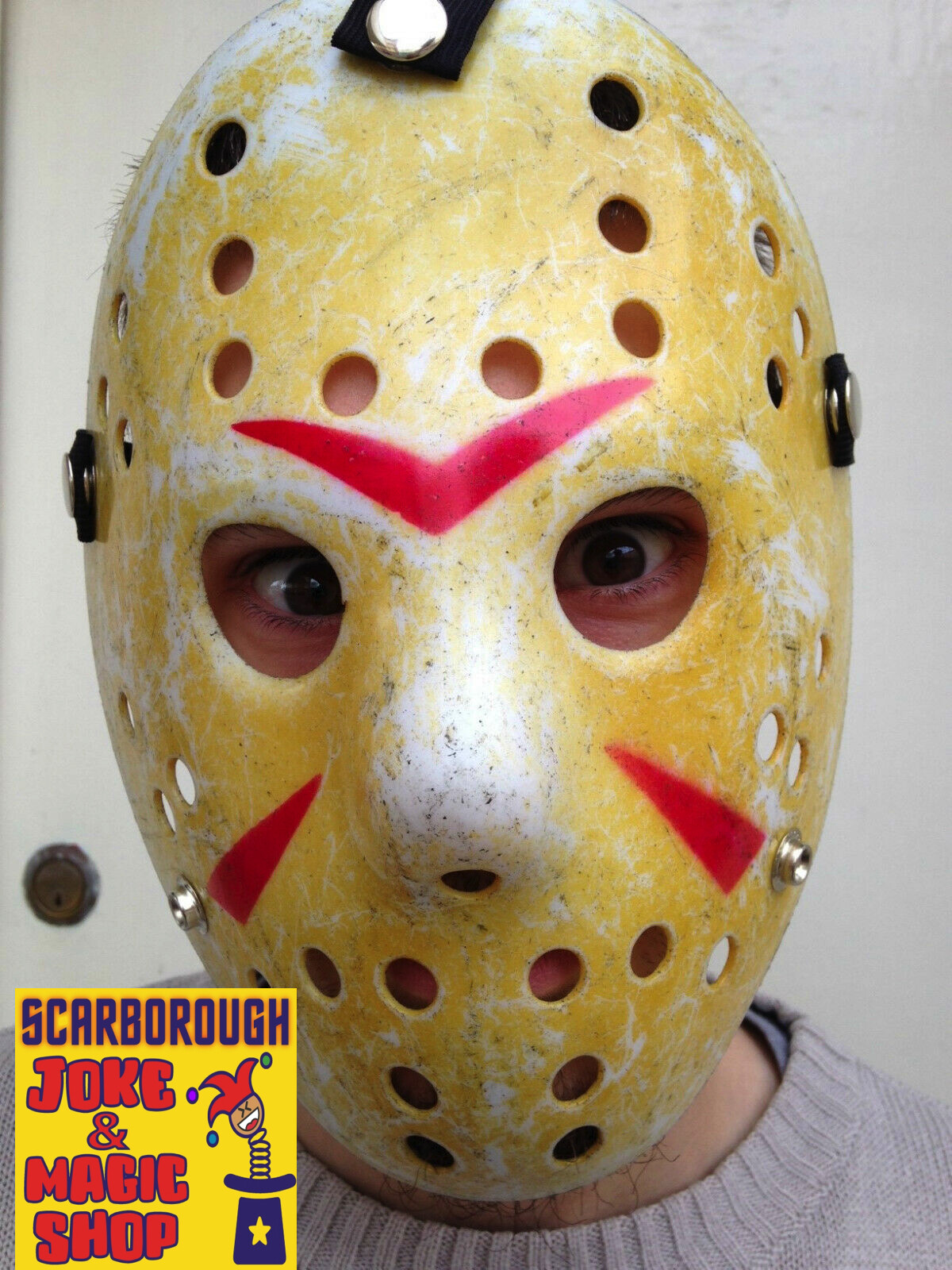 Deluxe Hockey Horror Mask ~ Jason Style ~Halloween Friday Movie Accessory