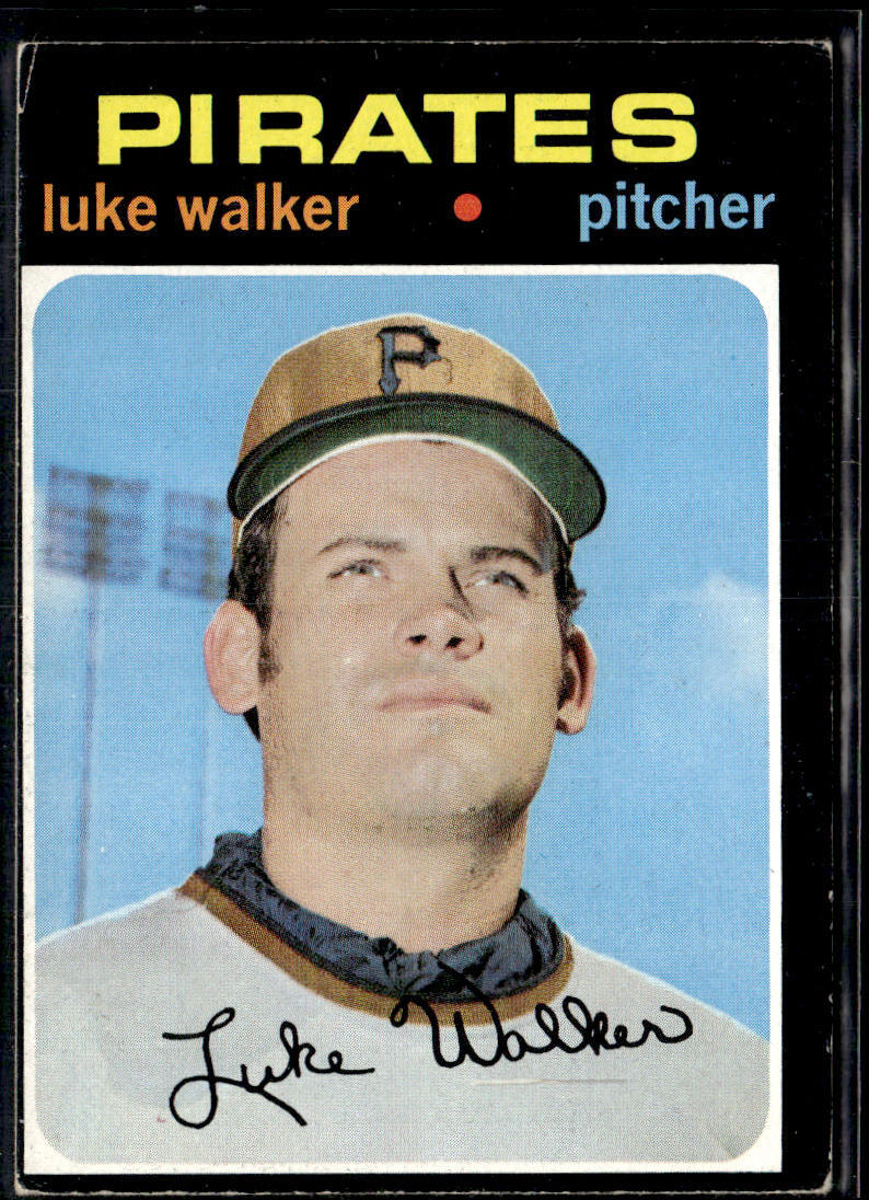 1971 Topps Luke Walker #534 Pittsburgh Pirates G/VG/EX