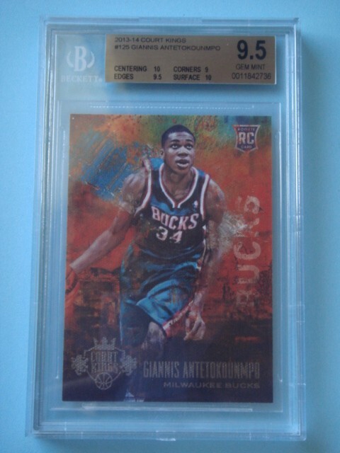 2013-14 Panini Court Kings Giannis Antetokounmpo RC #125 BGS 9.5 2x10 !! BUCKS