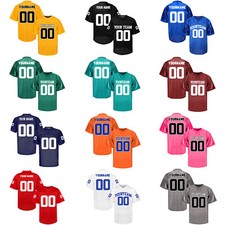 Customized Football Jerseys Personalized Design Any Your Team Name and Logo
