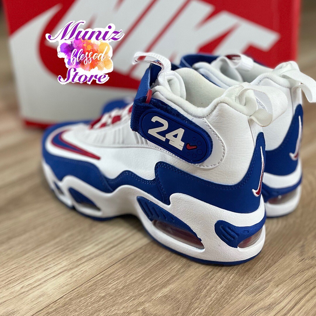 Air Griffey Max 1 USA GS Sz 6.5Y Women Sz 8 Shoes Red White Blue