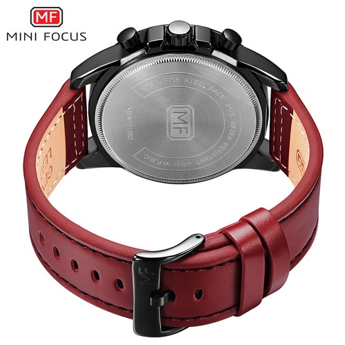 MiniFocus Mens Quartz Watch Fashion Chronograph Calendar Waterproof 2024 - Imagen 29 de 29