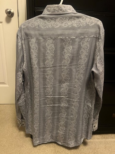 VTG Versace Classic V2 Silk Button Down Shirt Mens large - Picture 2 of 5
