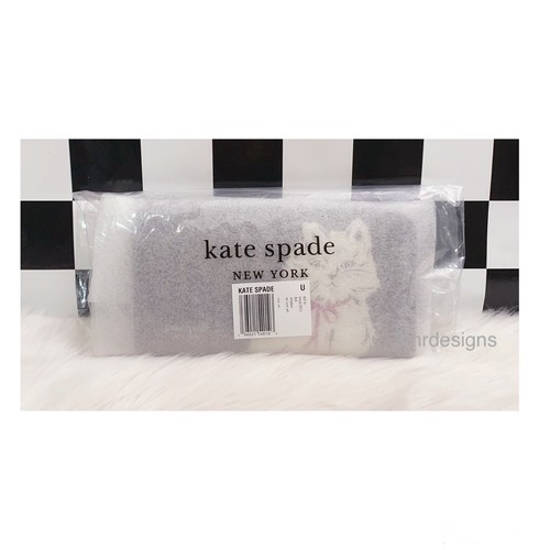 Portafoglio Continentale Kate Spade WHISKERS Nero Pelle Saffiano L Zip-Around Nuovo con etichette - Foto 11 di 11