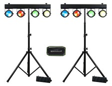 2 Eliminator Dotz Tpar Sys Plus COB Wash Light Kits Remote Controls Home Speaker