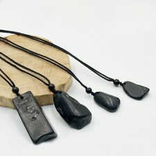 Shungite Pendant Elite Noble Stone Original Healing Crystal Karelia Russia Gift