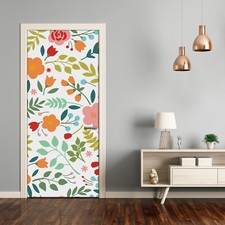 3D Home Art Door Wall Self Adhesive Removable Sticker Flowers Colorful flowers