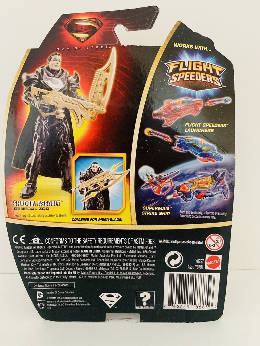 Superman Man of Steel Shadow Assault General Zod with 2-in-1 Mega