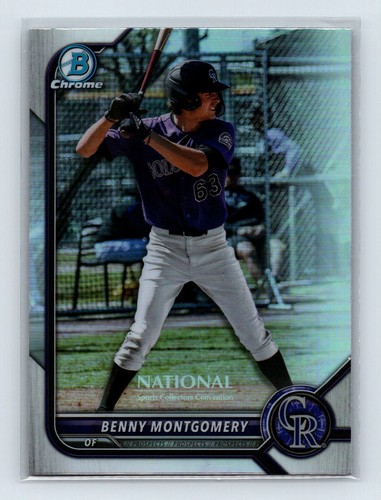Benny Montgomery 2022 Topps National Redemption Bowman Chrome #NSCCP-BM - 第 1/2 張圖片