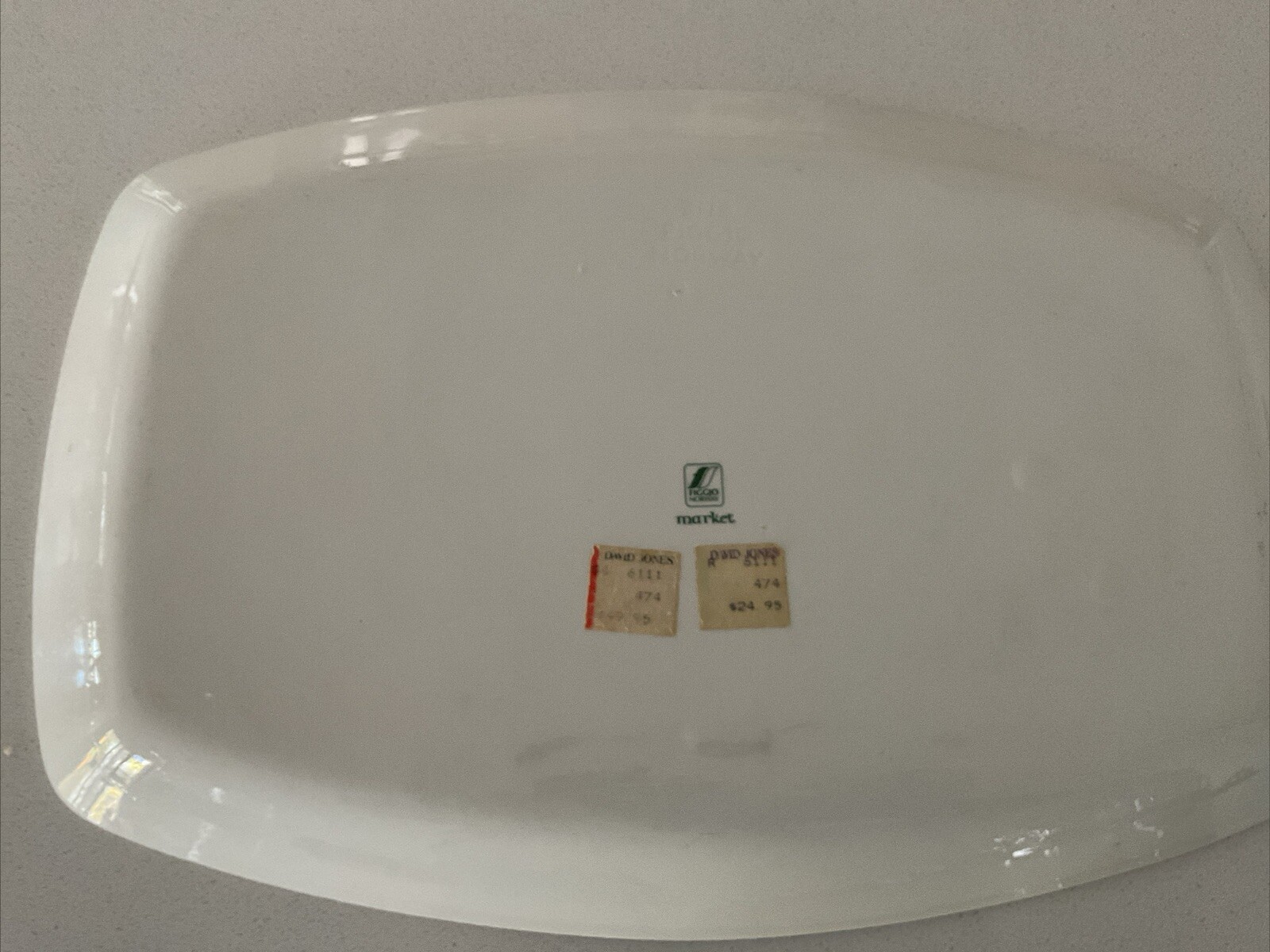 Figgjo Flint Norway Turi Design Green Market Serving Platter VINTAGE 39.5CmW