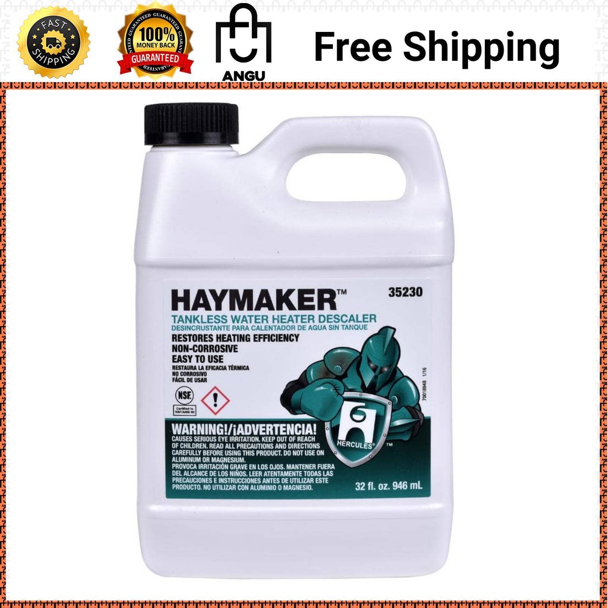 Hercules Haymaker Tankless Water Heater De-scaler Cleaner Removes Scale  Deposits | eBay