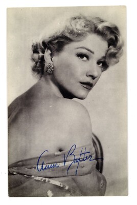 Elegante Anne Baxter Bedevilled Vintage gedruckte Fotokarte Hollywood Glamour #38