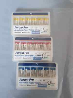 Meta - Aurum Pro Marked Paper Points F1, F2 AND F3 SAME AS PROTAPER PAPER POINT