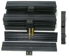 12pc Aurora T-Jet Slot Car 9" TERMINAL SINGLE LANE STRAIGHT Magnetic TRACK 1538