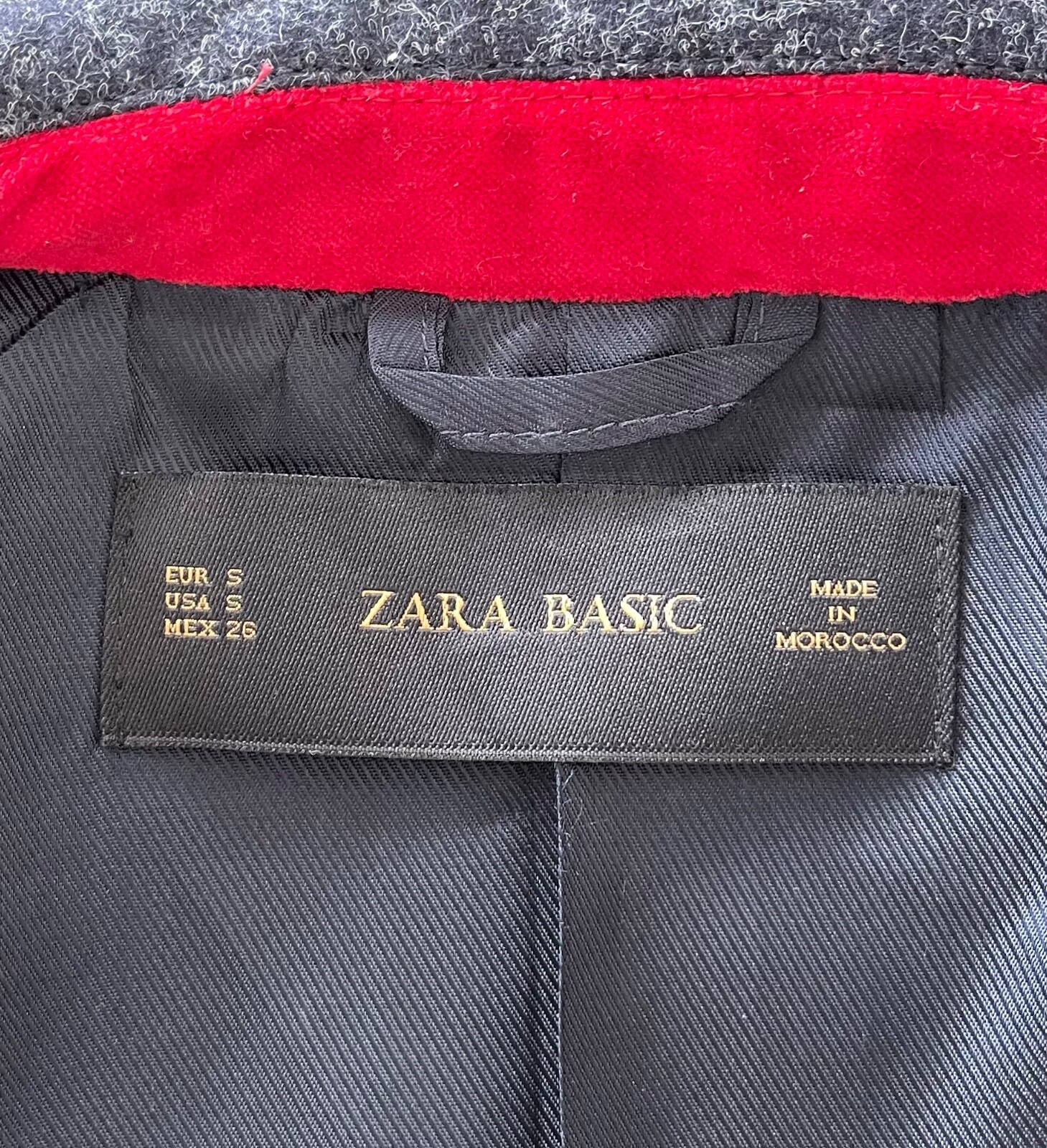 Zara Basic Tweed 100% Wool Blazer Jacket Women's … - image 4