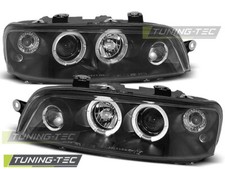 Coppia Fari Fanali Anteriori tuning PUNTO 2°  10.1999 -  06.2003 ANGEL EYES NERI