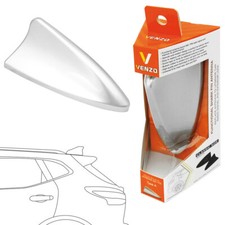 Antenna Shark Silver Car Radio AM/FM Roof Shark Fin 14X6.5X6CM Tuning