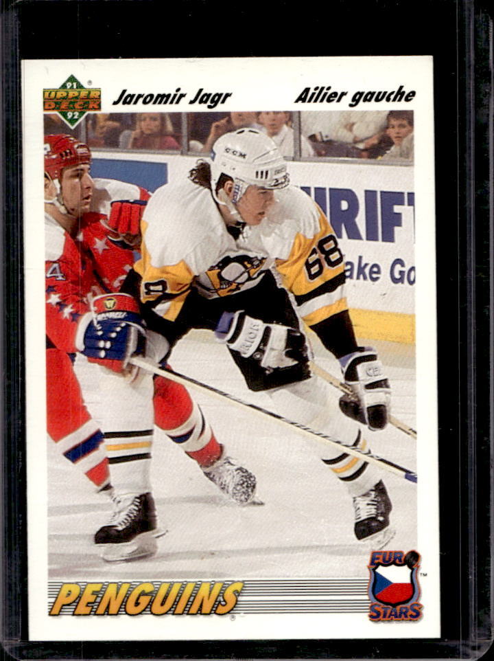 1991-92 Upper Deck Jaromir Jagr Euro Stars French #E6 Penguins