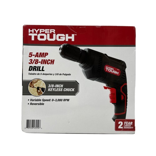 Hyper Tough 5 Amp Corded Drill, 3/8 