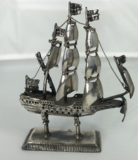 Veliero in argento 800 microfusione 