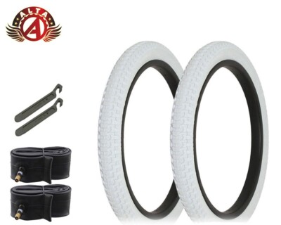 ALTALINE Neumático de bicicleta de 20 x 2.35 estilo BMX con banda de rodadura semislick (todo negro