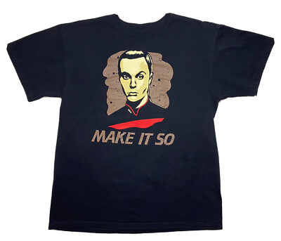 The Big Bang Theory Sheldon Cooper Make It So Star Trek T-Shirt - Main Image