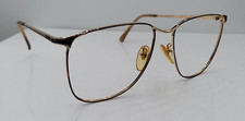 Vintage Linda Evans 106 Tortoise Gold Oval Metal Sunglasses Japan FRAMES ONLY