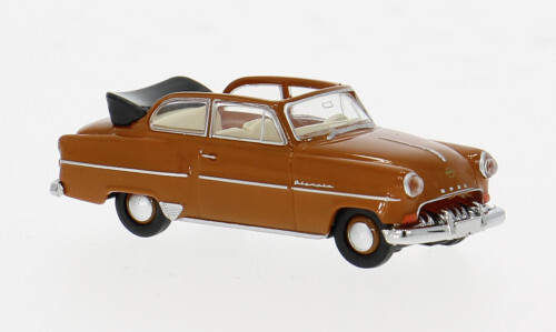 Brekina 1:87 H0 Nr. 20252 Opel Olympia Cabrio Hellbraun Ovp Neu 2025-image