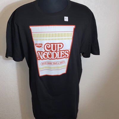Nissan Cup Of  Noodles T-shirt XL Black Much More Then A Soup Ramen Tee NWT
