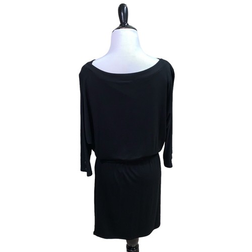 Vestido para mujer White House Black Market talla XS cuello barco quimise nuevo con etiquetas negro con cinturón - Imagen 12 de 12