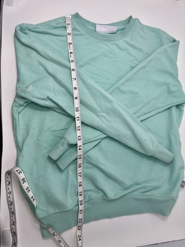 FILA Size S Women’s Teal Rich Cotton Blend Crew Neck Long Sleeve Sweater shirt - Picture 8 of 11