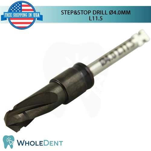 4 Integral DLC Step&Stop Drill Ø4.0 Set External Irrigation Pre Stopped Stopper - Picture 4 of 9