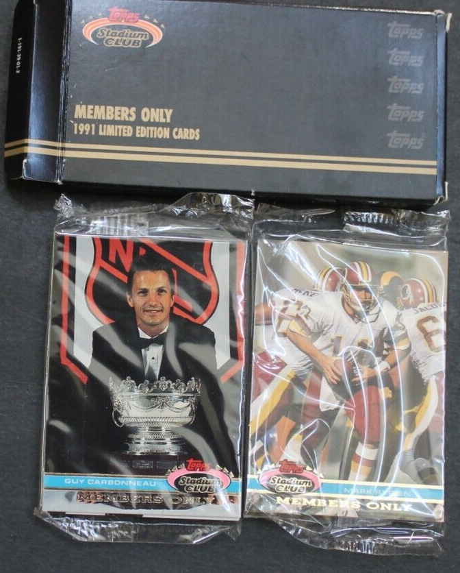 topps stadium club members only limited edition cards 1991 Topps Stadium Club MLB Baseball Members Only Limited Edition Card set (20)