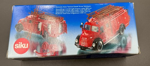 Magirus Auxiliary Fire Tender SIKU 4115 1:50 Worn box but Unused - Picture 4 of 8