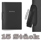 15x DURABLE Duraswing Job - Deux Pièces Candidature avec Clip - Anthracite