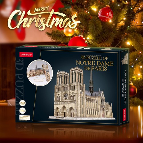 CubicFun 3D Puzzle for Adults Moveable Notre Dame de Paris Church Model Kits ... - Picture 6 of 9
