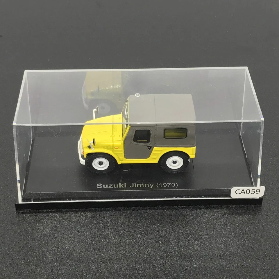 Mini Coche Suzuki Jimny 1970 Amarillo Escala 1/43 Caja Exhibición Diecast Vol 59 Foto 3 de 4